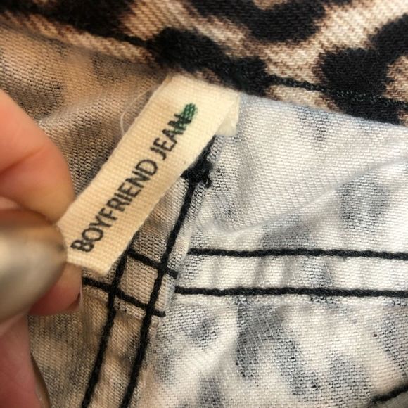 rag & bone Snow Leopard Boyfriend Jeans - Picture 5 of 7